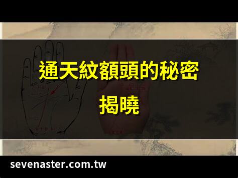 通天紋額頭的秘密揭曉 | 清朝正黃旗通天紋解析 | 通天紋額頭的貴族象徵 | 額頭通天紋的命運密碼